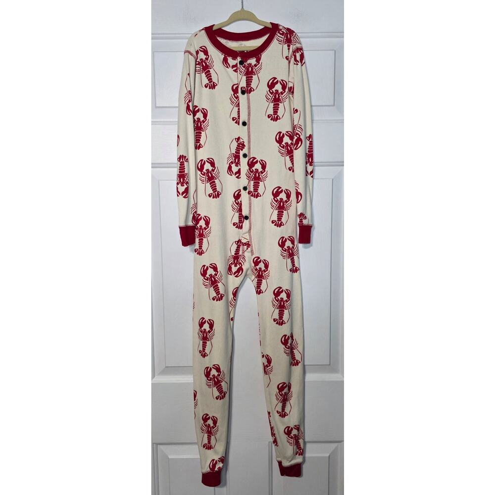 Lazy‎ One Trap Door Kids Lobster One Piece Flapjack Pajamas Size 8